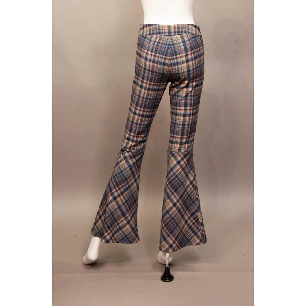 NEW SAMUEL DONG flare pant in checks - Picture 2 of 2